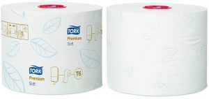 TORK TOILETPAPIR T6  127520 PREMIUM 2-LAG  27 RL À 90M