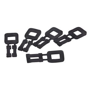 PALLEBÅNDSSPÆNDER 12MM PLAST SORT ÆSK/1000 STK