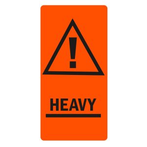 ETIKET PÅ RULLE 'HEAVY' ORANGE 100X500MM RL/250STK