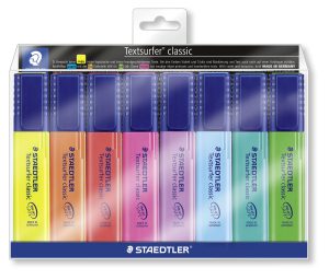 TEKSTMARKER STAEDTLER 364 ASS. 8 STK/SÆT
