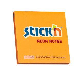 NOTES 76X76 MM ORANGE STICK´N NEON PK. M/12 BLOKKE