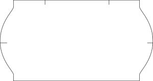 PRISETIKET METO 32X19MM HVID RL/1000