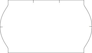 PRISETIKET HVIDE NEUTRAL PERM. LIM 26X16 MM RL/1200 STK