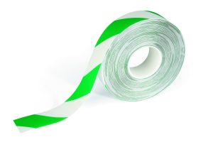 GULV ADVARSELSTAPE GRØN/HVID DURALINE STRONG