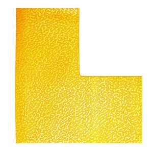 GULVMARKERING "L-FORM" GUL 100X0,7x100MM 10 STK