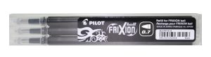 REFILLL PILOT FRIXION SORT 'M' 0,7MM 3 STK/PK