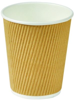 KAFFEBÆGRE RIPPLE WALL,5752023 RUSTIK PAP 25 CL. KRT./500STK.