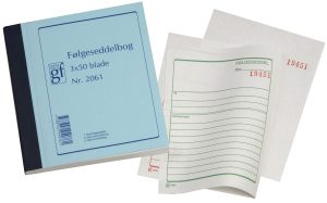 BLOK FØLGESEDDELBOG 2061
