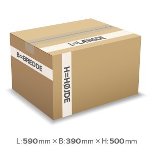 PAPKASSE 590X390X500 MM 4MM INKL. BIDRAG DPA KR. 2,19 PAPKASSE 590X390X500 MM 4MM INKL. BIDRAG DPA KR. 2,19