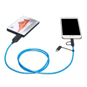 FLOW 3IN1 CABLE 1 M  ASS. FARVE