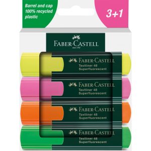 TEKSTMARKER FABER CASTELL 4ASS TEKSTMARKER FABER CASTELL 4ASS
