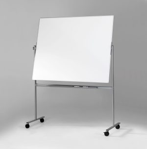 WHITEBOARDTAVLE MOBIL 100X120 CM DOBBELTSIDET