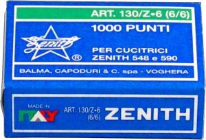 HÆFTEKLAMMER ZENITH 130Z6  6/6 1000 STK - MAX 30 ARK