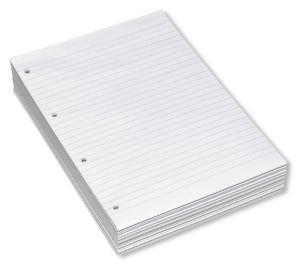 KONFERENCEBLOK 4 HULLER LIN. TOPLIMET 60G HVID A4 20BLK/PAK