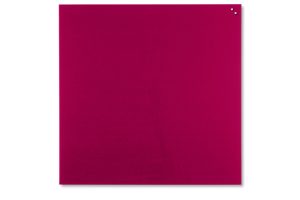 GLASTAVLE NAGA MAGNETISK 100X100 CM RØD