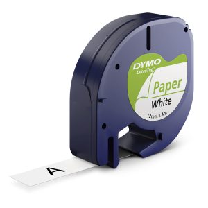 DYMO LETRATAG PAPIR TAPE HVID 12 MM