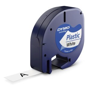 DYMO LETRATAG PLAST TAPE HVID 12 MM