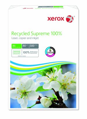 A4 KOPIPAPIR XEROX RECYCLED 100%, 80 GR. 500 ARK/PK