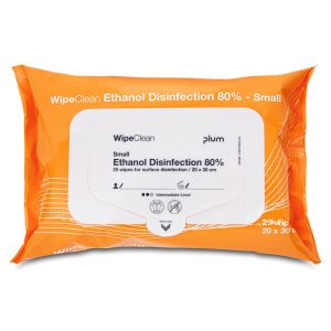 DESINFEKTION SERVIET 20X30CM PLUM ETANOL 80% 20X30CM 25 STK