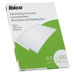LAMINERINGSLOMME A3 100 MY IBICO 100 STK/PK