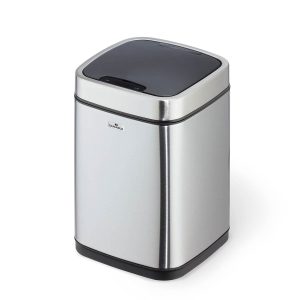 PAPIRKURV NO TOUCH 6 LTR. SØLV DURABLE