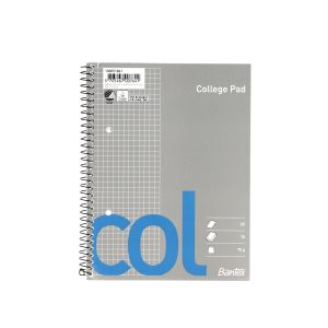 KOLLEGIEBLOK A5 KVAD M/MARGIN M/HULLER