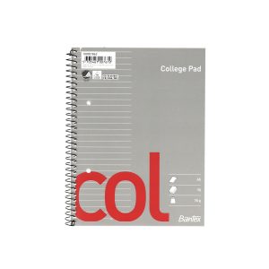KOLLEGIEBLOK A5 LIN M/MARGIN M/HULLER