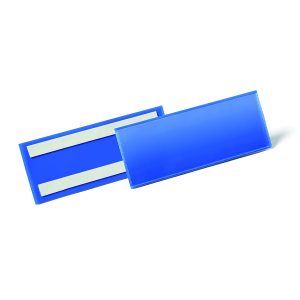 LAGERLOMME/ETIKETHOLDER SELVKL 210X74MM M.BLÅ 50 STK 179407