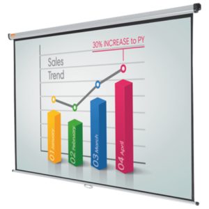 LÆRRED NOBO 200X151CM 4:3 MANUELT