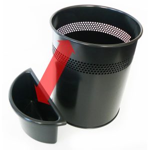 PAPIRKURV INDSATS TWIN SORT