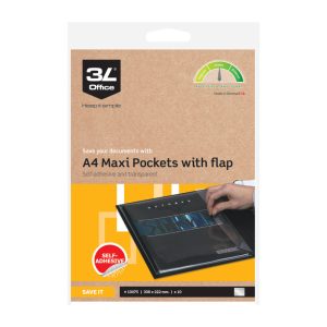 MAXI POCKETS A4 M/KLAP PK/10STK