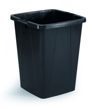 AFFALDSSPAND DURABIN 90L SORT FIRKANTET AFFALDSSPAND DURABIN 90L SORT FIRKANTET