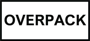 ETIKETTER "OVERPACK" 104X48 MM 250 STK PR. RL.