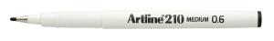 ARTLINE EK210N FIBERPEN SORT 0,6MM
