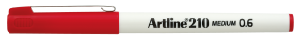 ARTLINE EK210N FIBERPEN RØD 0,6MM