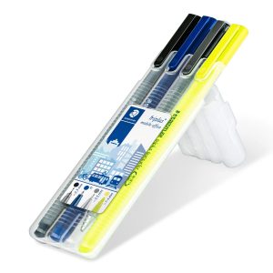 MARKER STAEDTLER TRIPLUS 34SB4 MOBILE OFFICE ASS. 4STK/SÆT