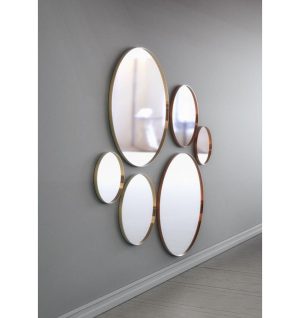 FROST SPEJL 4131 KOBBER Ø100CM M/RAMME