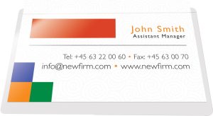 VISITKORTLOMME 105X60MM SELV- KLÆB KLAR ÆSK/100STK.