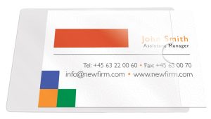 LOMME VISITKORT 60X95 MM SELVKLÆB. ÆSK/100