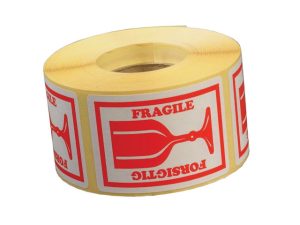 ETIKETTER FORSIGTIG LILLE 45X65MM 1000 STK T412402