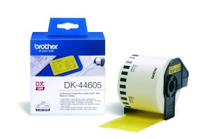 BROTHER PAPIRTAPE 62 MM GUL AFTAGELIG 30.48 M DK44605