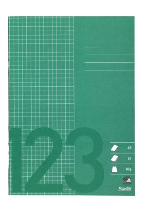 SKOLEHÆFTE  KVAD 5X5MM A5 GRÆSGRØN