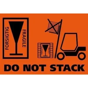 ETIKET 'DO NOT STACK' 140X99.2 RL/500 STK.
