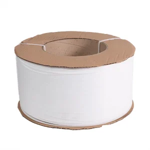 PALLEBÅND PP STRAPPING HVID 5X0,40MMX6500MTR. 65 KG.