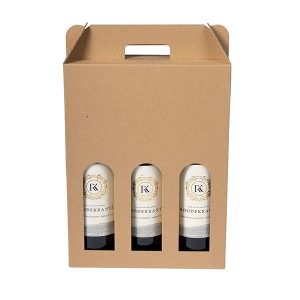 VINKARTON 3 FLASKER BRUN 100% GENBRUG