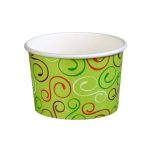 ISBÆGER 120/140ML Ø74X49MM PAP GREEN TWIDDLE KRT20X50STK