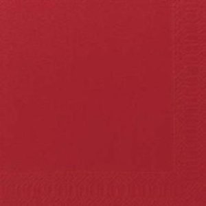 SERVIETTER DUNI 40X40CM 3 LAG RØD 125 STK SERVIETTER DUNI 40X40CM 3 LAG RØD 125 STK