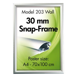 KLAPRAMME T/VÆG 50X70CM SØLV 30MM RAMME