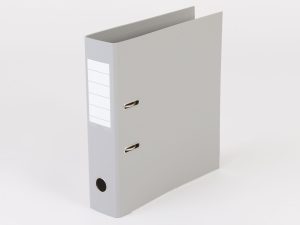 BREVORDNER A4 80 MM GRÅ QLINE