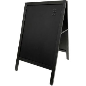 GADESKILT WOODEN 59X78CM SORT SKRIVE/MAGNET